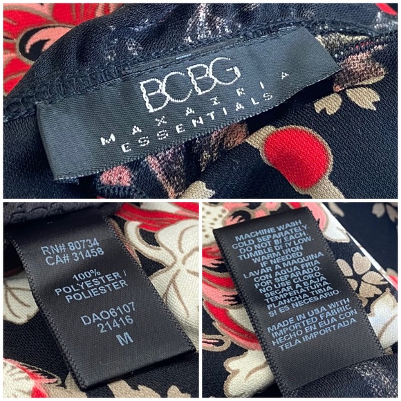 🥀 BCBGMaxAzria, Spider Chrysanthemums Floral Midi Dress - Picture 15 of 15